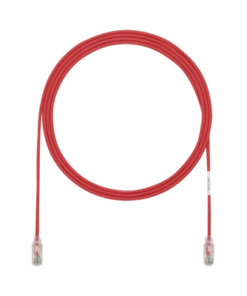 UTP28SP3RD-PANDUIT-Cable de Parcheo TX6, UTP Cat6, Diámetro Reducido (28AWG), Color Rojo, 3ft 