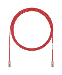 UTP28SP7RD-PANDUIT-Cable de Parcheo TX6, UTP Cat6, Diámetro Reducido (28AWG), Color Rojo, 7ft 