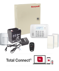 VISTA48ECORF-HONEYWELL HOME RESIDEO-Kit inalámbrico de panel VISTA48 con teclado 6162RF receptor inalámbrico, 2 contactos 5816, 1 PIR 5800PIR, 1 control remoto y batería
