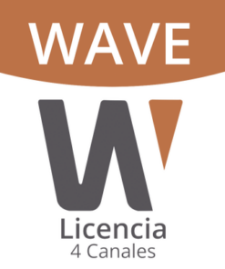 WAVE-PRO-04-HANWHA VISION-Licencia de 4 Canal de Wisenet Wave Profesional 