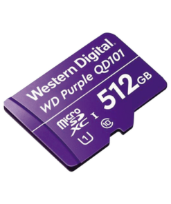 WD512MSD-Western Digital (WD)-Memoria microSD de 512 GB PURPLE, Especializada Para Videovigilancia, 10 VECES MAYOR DURACIÓN, 3 AÑOS DE GARANTIA