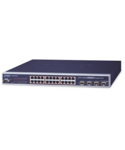 WGSW-24040HP4-PLANET-Switch Administrable L2+ de 24 puertos 10/100/1000T PoE+ con 4 puertos combo TP/SFP Gigabit