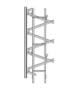 WL20F94KD - WL20F94KD-ROHN-Guía de Cable tipo escalerilla de 20 pies de altura (6 metros) para Torre SSV. - Relematic.mx - WL20F94KD