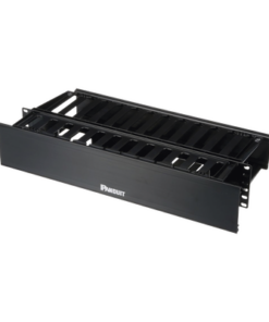 WMPH2E-PANDUIT-Organizador de Cables Horizontal PatchLink, Doble (Frontal y Posterior), Con Tapa Extendida, Para Rack de 19in, 2UR