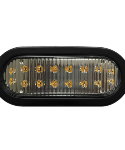 X3965A-ECCO-Luz direccional LED ovalada ambar con montaje de ojal  de 7.5 pulgadas