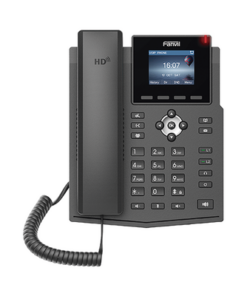 X3S-V2-FANVIL-Teléfono IP empresarial para 4 líneas SIP con pantalla LCD de 2.4 pulgadas a color, Opus y conferencia de 3 vías.