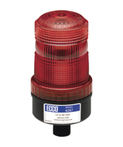X6267-R-ECCO-Mini baliza de LED color rojo montaje permanente SAE Clase III
