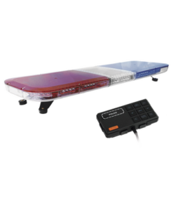 X67-RB - X67RB-EPCOM INDUSTRIAL SIGNALING-Barra de luces de 47" rojo/azul, 88 LED, con control de tráfico en color rojo/azul, ideal para equipar unidades de seguridad pública - Relematic.mx - X67RB-p