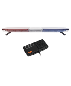 X67-RBA-EPCOM INDUSTRIAL SIGNALING-Barra de luces de 47" rojo/azul, 88 LED, con control de tráfico en color ámbar, ideal para equipar unidades de seguridad publica