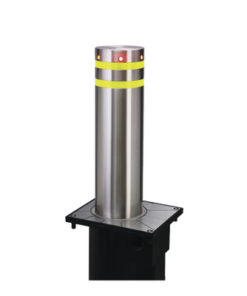 XB-220-ACCESSPRO-Bolardo neumático de acero inoxidable / 220 mm de diámetro / 750 mm de altura / acabado elegante con iluminacion led color rojo