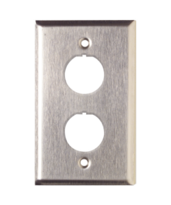 XFP-S-02-SS - XFP-S-02-SS-SIEMON-Placa de Pared Reforzada, de Acero Inoxidable, Para Uso Industrial, de 2 Puertos - Relematic.mx - XFPS02SS-p