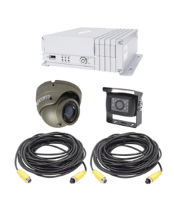 XMR400HSKIT - XMR400HSKIT-EPCOM-Sistema de videovigilancia móvil AHD todo en uno, incluye MDVR de 4 canales análogo AHD que soporta almacenamiento en Disco duro , 1 cámara domo para interior con micrófono integrado, 1 tipo turrent AHD para exterior - Relematic.mx - XMR400HSKIT-p