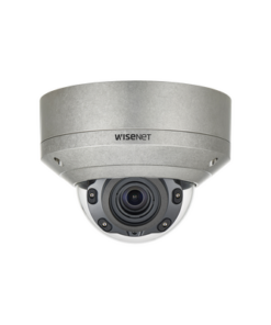 XNV-8080RS-HANWHA VISION-Cámara IP Tipo Domo Antivandálico 5MP de Acero Inoxidable / Lente Motorizado 3.9 - 9.4 mm / IR 50 M / WDR 120db / H.265 & WiseStream
