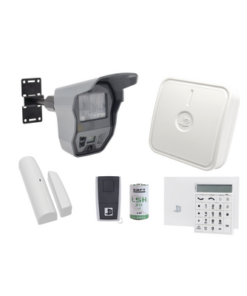 XTOIP630-KIT1-HONEYWELL HOME RESIDEO-Kit de Alarma con Videoverificación a Color Para Exterior, Cobertura Inalámbrica Hasta 300 mts. Soporta hasta 24 PIR con Cámara. Comunicador 3G/IP Incluidos.