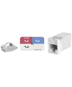 Z6A-02 - Z6A-02-SIEMON-Jack Z-MAX Cat6A, UTP, Montaje híbrido en Placa de Pared (Plano y Angulado), Color Blanco - Relematic.mx - Z6A02-p