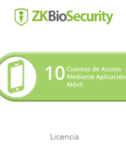 ZK-BS-APP-10-ZKTECO-Licencia para ZKBiosecurity para 10 cuentas de acceso mediante aplicación móvil