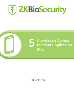ZK-BS-APP-5-ZKTECO-Licencia para ZKBiosecurity para 5 cuentas de acceso mediante aplicación móvil