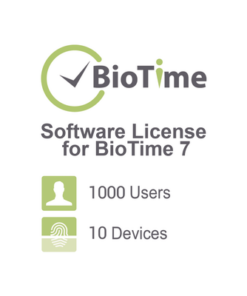 ZK-BT7-L-ZKTECO-Licencia Lite de software para BioTime7 / 10 dispositivos / 1000 empleados / Licencia vitalicia