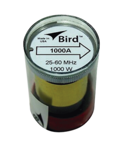 1000A-BIRD TECHNOLOGIES-Elemento de Potencia en linea 7/8" a 1000 Watt para Wattmetro BIRD 43 en el Rango de Frecuencia de 25 a 60 MHz