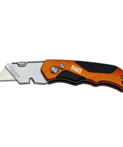 44-131-KLEIN TOOLS-Navaja Multiusos Plegable de Uso Rudo con Botón de Expulsión y Cortacables.