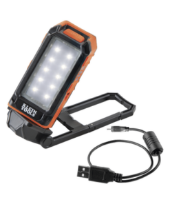 56-403-KLEIN TOOLS-Lámpara de LED para Trabajo Personal, Recargable y Magnética (53 x 130 x 42 mm). 2 Potencias a elegir. Puede Cargar Smartphone