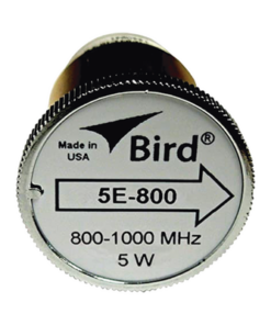 5E-800-BIRD TECHNOLOGIES-Elemento de 5 Watt en linea 7/8" para Wattmetro BIRD 43 en Rango de Frecuencia de 800 a 1000 MHz.