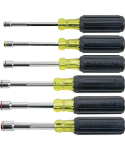 635-6-KLEIN TOOLS- Juego de Desarmadores 1/4, 5/16, 3/8, 7/16, 1/2, 9/16 Pulgadas.
