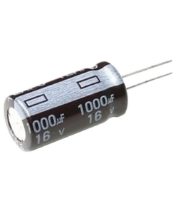 CE1000/16V-SYSCOM-Capacitor Electrolítico de Aluminio, Radial de 1000 µFd, 16 Vcc, 105 °C, 10 x 15 mm.