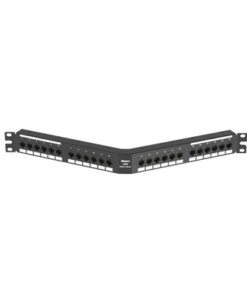 DPA24688TGY-PANDUIT-Panel de Parcheo de Impacto (110), Angulado, Categoría 6, de 24 Puertos, 1UR