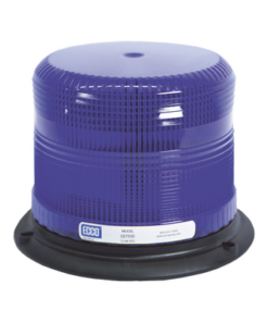 EB7930B-ECCO-Baliza pulse II, base de polipropileno reforzado, epoxy relleno, bajo perfil, 12-48vdc, 11 patrones de flash, azul