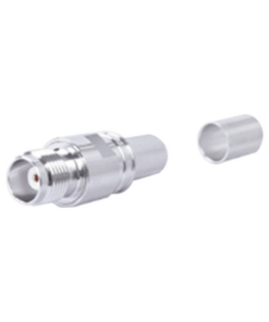 EZ-400-TF-PL-X-Times Microwave-Conector TNC Hembra en Línea, Plegable Hex. con Pin Cautivo para cables Tipo RG-8/U, LMR-400