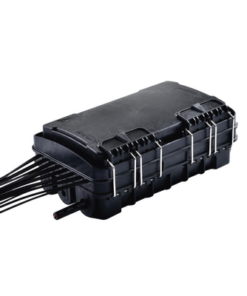 FDP-420E-16-FIBERHOME-Caja de Distribución de Fibra Óptica para 24 Empalmes, con 16 acopladores SC/APC simplex, Exterior IP65, Color Negro