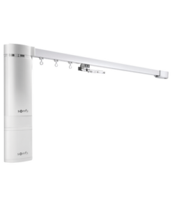 GLY352L-SOMFY-Kit para convertir, automatizar y controlar sus cortinas tradicionales (riel 4.8m, 65 kilos), motor inteligente. Integre con Alexa y control remoto desde su App.