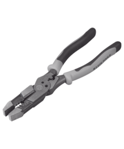 J215-8CR-KLEIN TOOLS-Pinza Híbrida con Ponchadora de 8". Pela Cable Sólido de 10-14 AWG y Cable Trenzado de 12-16 AWG