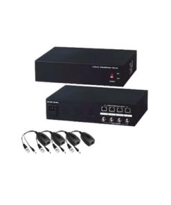 KITPVR4PVT-EPCOM TITANIUM-Kit para video análogo + alimentación para 300 metros, compuesto por (1) TT104PVR + (4) TT101PVT 