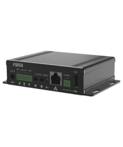 PA3F-FANVIL-Gateway para Voceo IP/SIP,  Entrada de audio (3.5mm), salida de amplificador integrado de hasta 30W, puerto USB (reproducción de MP3),