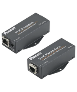 POEXKIT1-PANDUIT-Kit de Extensor PoE/PoE+, Hasta 610 Metros (2000 ft) con Cable Cat5e o Cat6, 10/100Mbps, Incluye Transmisor, Receptor y Fuente de Alimentación 