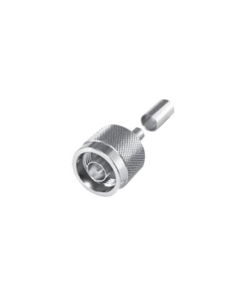 RFN-1006-8X-RF INDUSTRIES,LTD-Conector N Macho, Anillo Plegable y Pin Cautivo para RG-8/X, 9258, LMR-240, Níquel/ Oro/ Teflón.