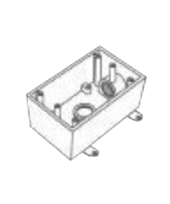 RR-0508-RAWELT-Caja Condulet FS de 3/4" (19.05 mm) con dos bocas a prueba de intemperie.