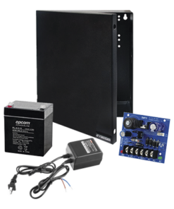 RT1640SMP3PL4-EPCOM POWERLINE-Kit con fuente ALTRONIX con salida de 12 Vcc a 2.5 Amper, incluye transformador y batería de 4.5 Amper 