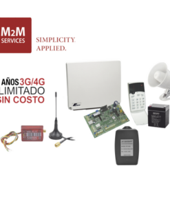 RUNNER4/8MINI2-CROW-(2 Años 4G ILIMITADO INCLUIDO) Kit Alarma Runner4/8, comunicador MN02LTEMV3, incluye teclado de leds, batería, transformador y gabinete