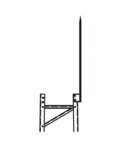 TRY-TLR-Trylon-Punta Pararrayo Maciza para Estructura de Torre TITAN.