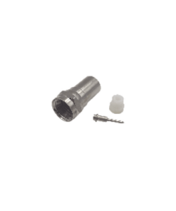 TT-CON-537-EPCOM TITANIUM-Conector F Macho, Plegable con PIN para Cable RG-6, Cuerpo de Bronce Niquelado.