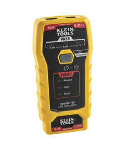 VDV526-100-KLEIN TOOLS-Probador de Cables de Red y Probador de Cables de Datos LAN Explorer™ con Transmisor Remoto.