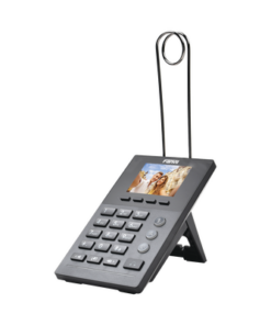 X2P-FANVIL-Teléfono IP para Call Center para 2 lineas SIP con soporte para diadema, pantalla LCD de 2.8 pulgadas a color, PoE