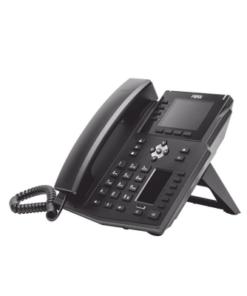 X5U-FANVIL-Teléfono IP Empresarial con Estándares Europeos, 16 líneas SIP con pantalla LCD a color 3.5", 30 teclas DSS/BLF, puertos Gigabit, IPv6, Opus y conferencia de 3 vías, PoE/DC
