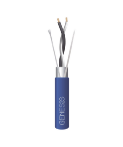 3320-2106-GENESIS-Bobina de 305 Metros (1000 Pies) / Cable 2 x 22 AWG / Color Azul / Blindado / Plenum / Trenzado para Aplicaciones de Transmisión de Datos a Alta Velocidad para Automatización, EIA-485, BACnet y Otros Sistemas de Comunicación