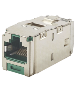 CJS6X88TGGRY-PANDUIT-Conector Jack RJ45 Blindado, Estilo TG, Mini-Com, Categoría 6A, de 8 Posiciones y 8 Cables, Color Verde