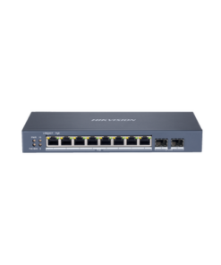 DS-3E1510P-SI-HIKVISION-Switch Gigabit PoE+ / Administrable / 8 Puertos Gigabit PoE+ / 2 Puertos SFP / Configuración Nube Hik-Partner Pro / Modo Extendido hasta 300 Metros / 110 W
