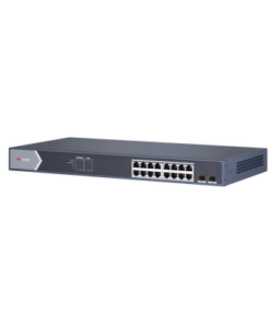 DS-3E1518P-SI-HIKVISION-Switch Gigabit PoE+ / Administrable / 16 Puertos 1000 Mbps PoE+ / 2 Puertos SFP / Configuración Nube desde Hik-ParnerPro / PoE hasta 300 Metros / 225 Watts